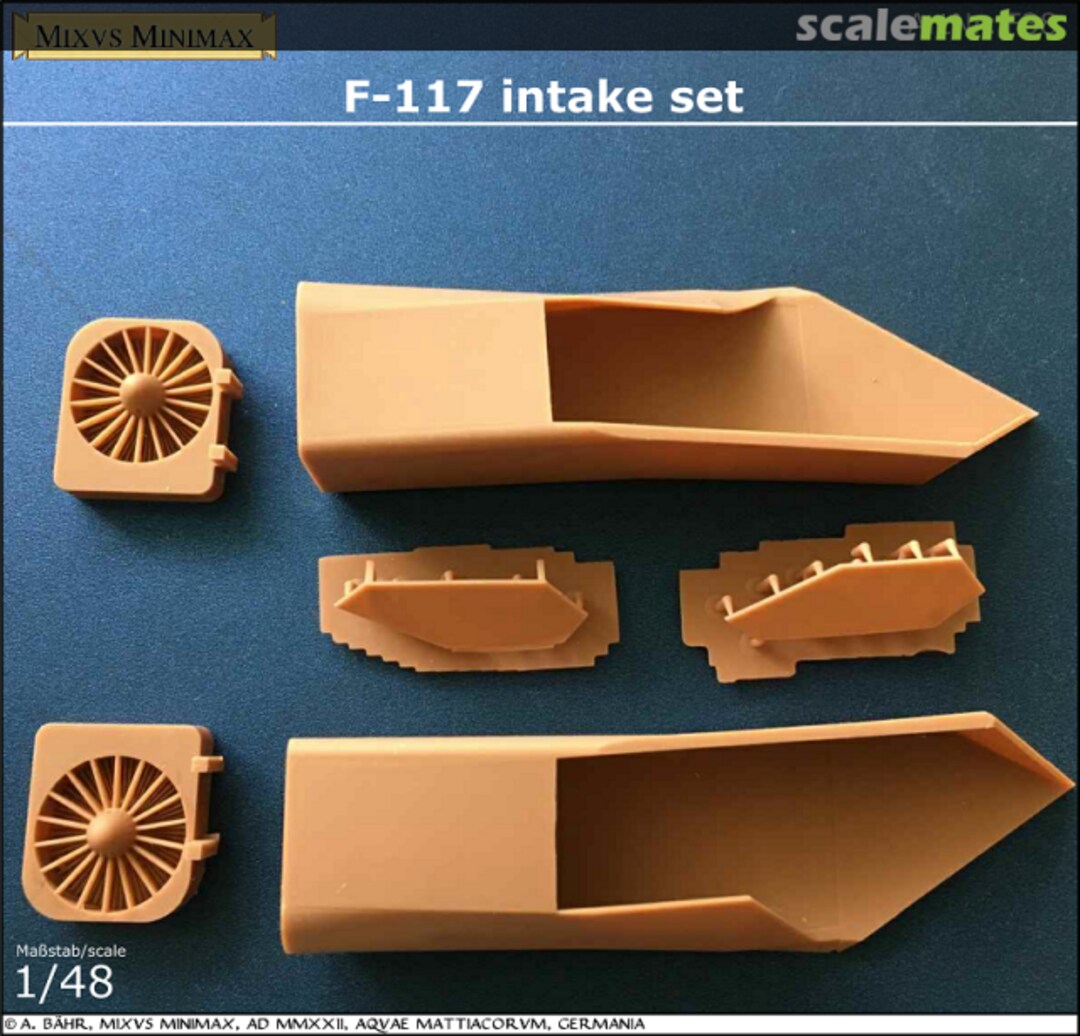 Boxart F-117 intake set (printed or file) F38 Mixvs Minimax