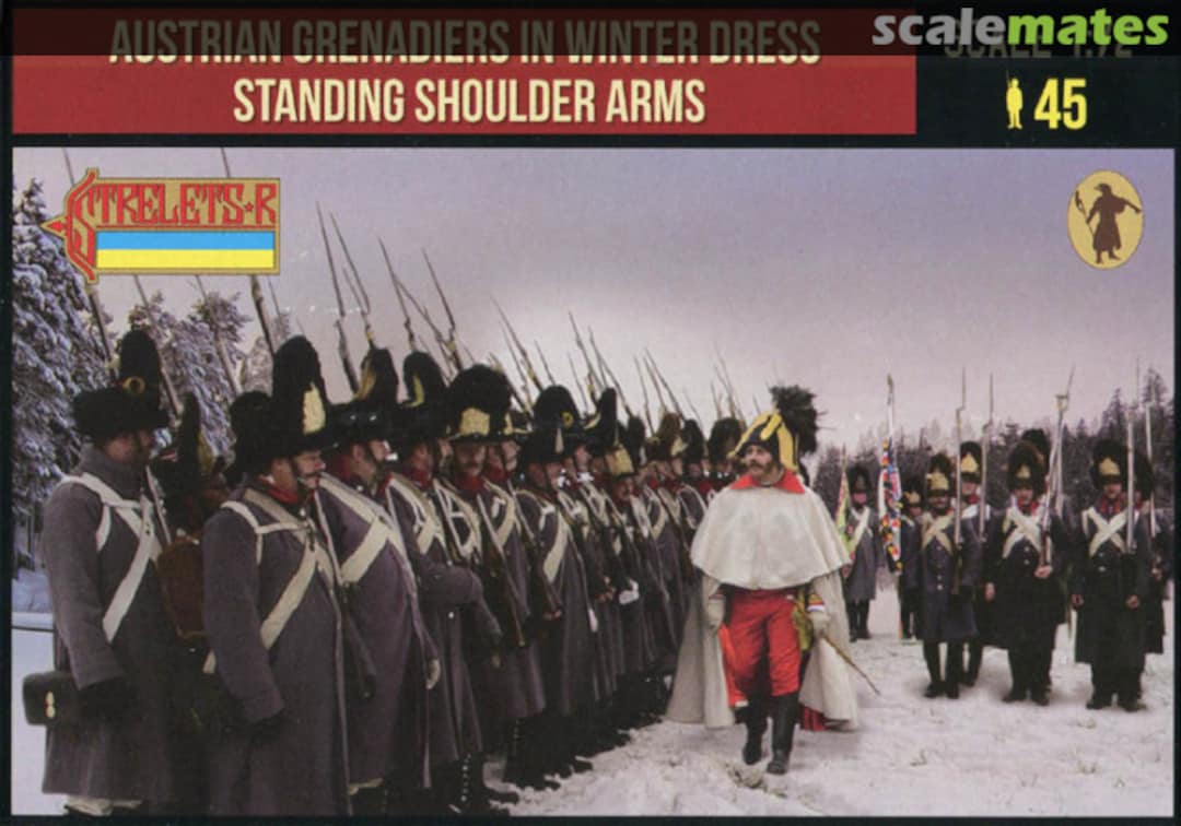 Boxart Austrian Grenadiers Winter Standing Shoulder Arms 206 Strelets-R Boxart Austrian Grenadiers Winter Standing Shoulder Arms 206 Strelets-R