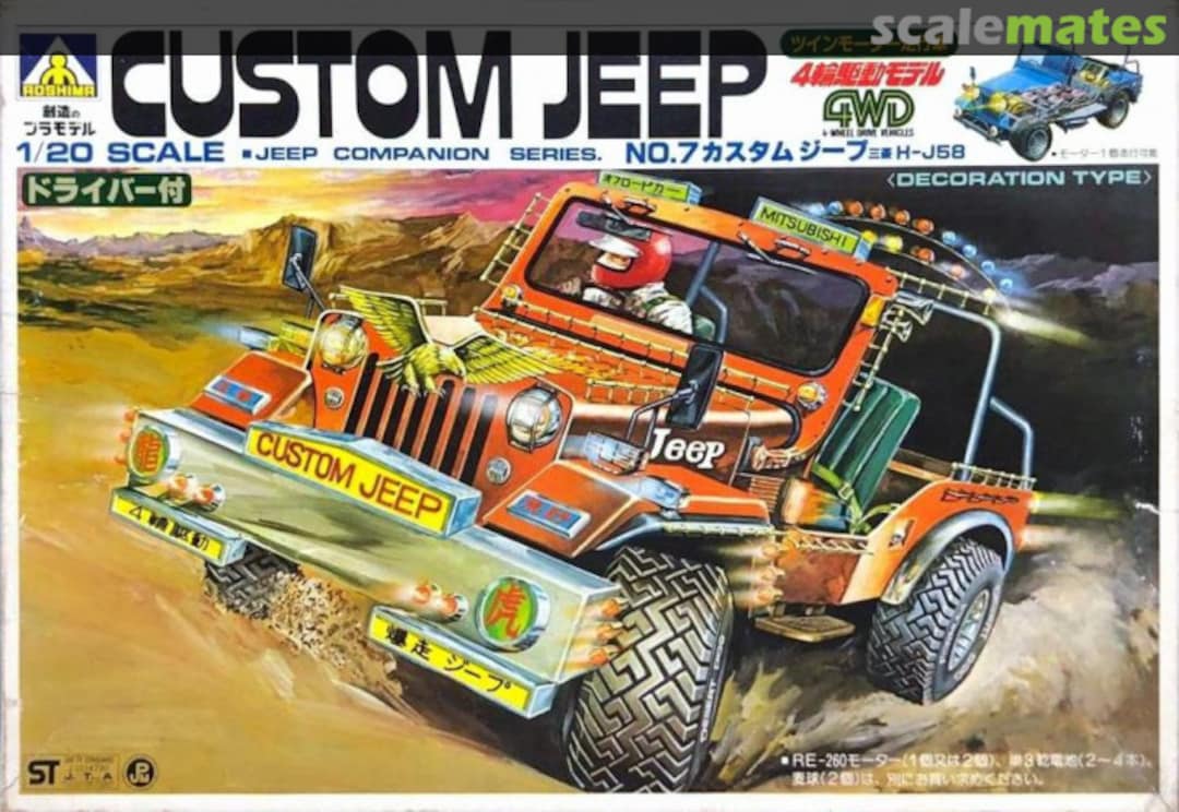 Boxart Custom Jeep Mitsubishi H-J58 3G-7-800 Aoshima Boxart Custom Jeep Mitsubishi H-J58 3G-7-800 Aoshima