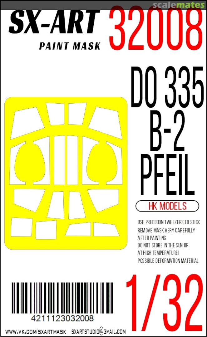 Boxart Do 335 B-2 Pfeil masks 32008 SX-Art Boxart Do 335 B-2 Pfeil masks 32008 SX-Art