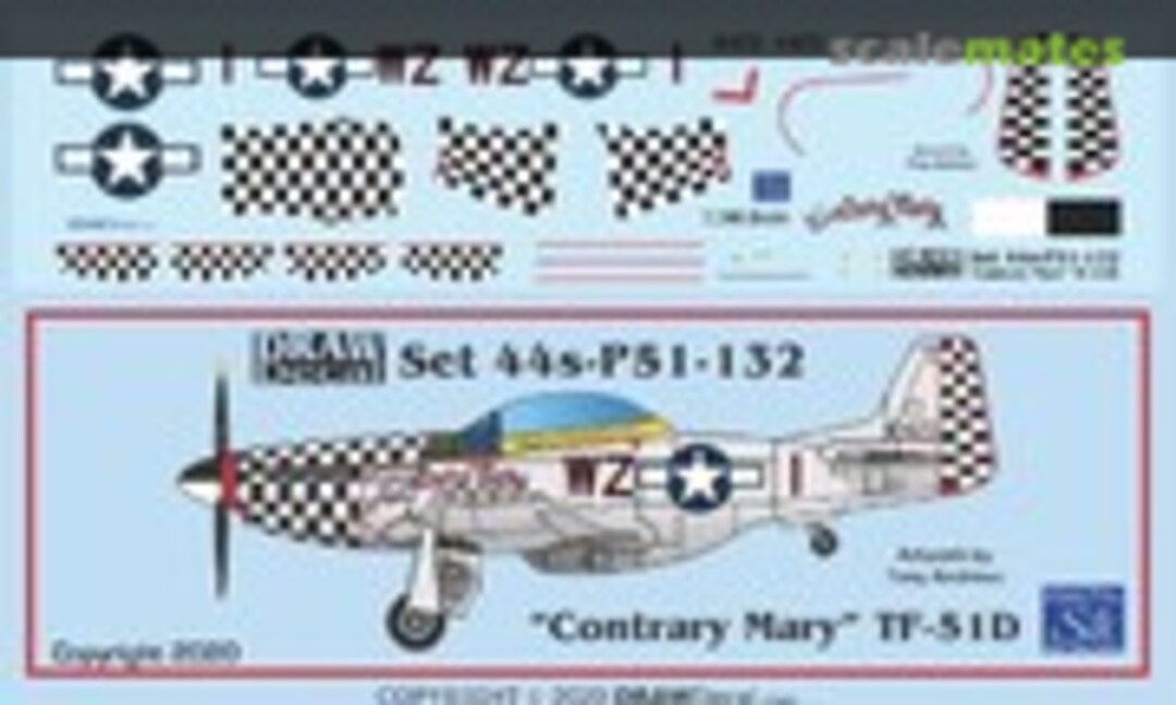 1:144 “Contrary Mary” TF-51D (Draw Decal 44-P51-132) 44-P51-132