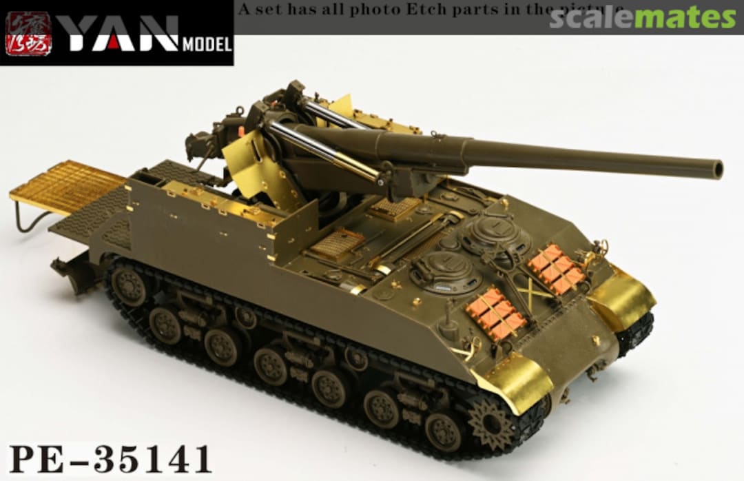 Boxart US M40 Self-Propelled 155mm Gun Popular PE Set PE35141 Yan Model Boxart US M40 Self-Propelled 155mm Gun Popular PE Set PE35141 Yan Model