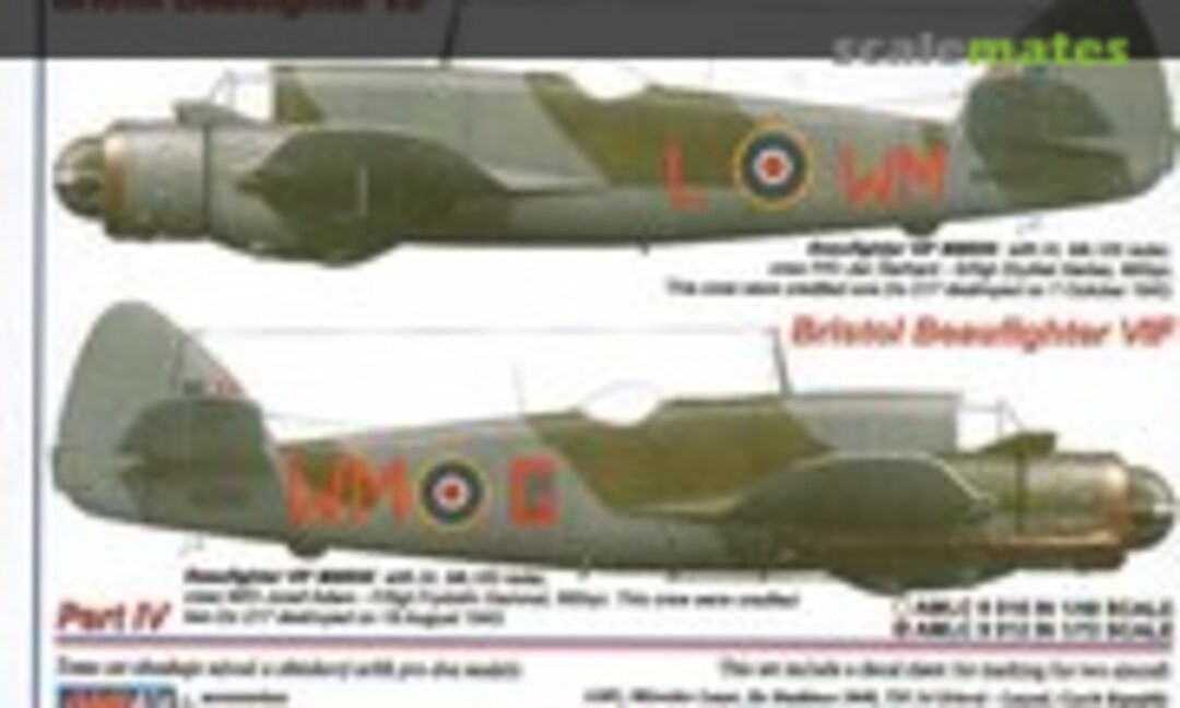 1:72 Bristol Beaufighter VIF Part IV (AML AMLC9012) AMLC9012