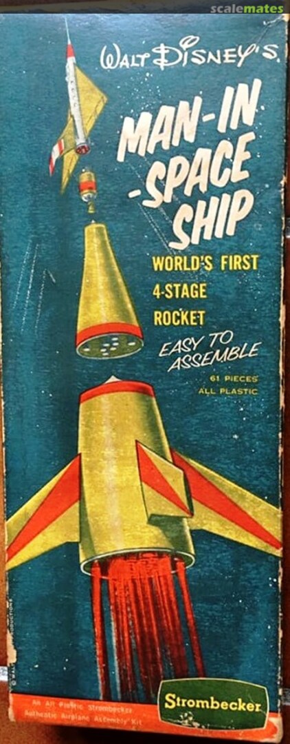 Boxart Man-in-Space Ship D26-100 Strombecker Boxart Man-in-Space Ship D26-100 Strombecker