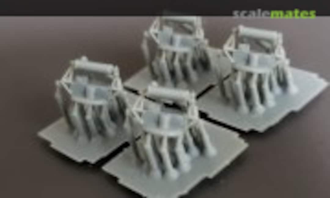 1:600 Mk.34 Fire Control Directors with Mk.13 Radar Antennas, World War Two (Model Monkey 600-Mk34 WW2-4) 600-Mk34 WW2-4