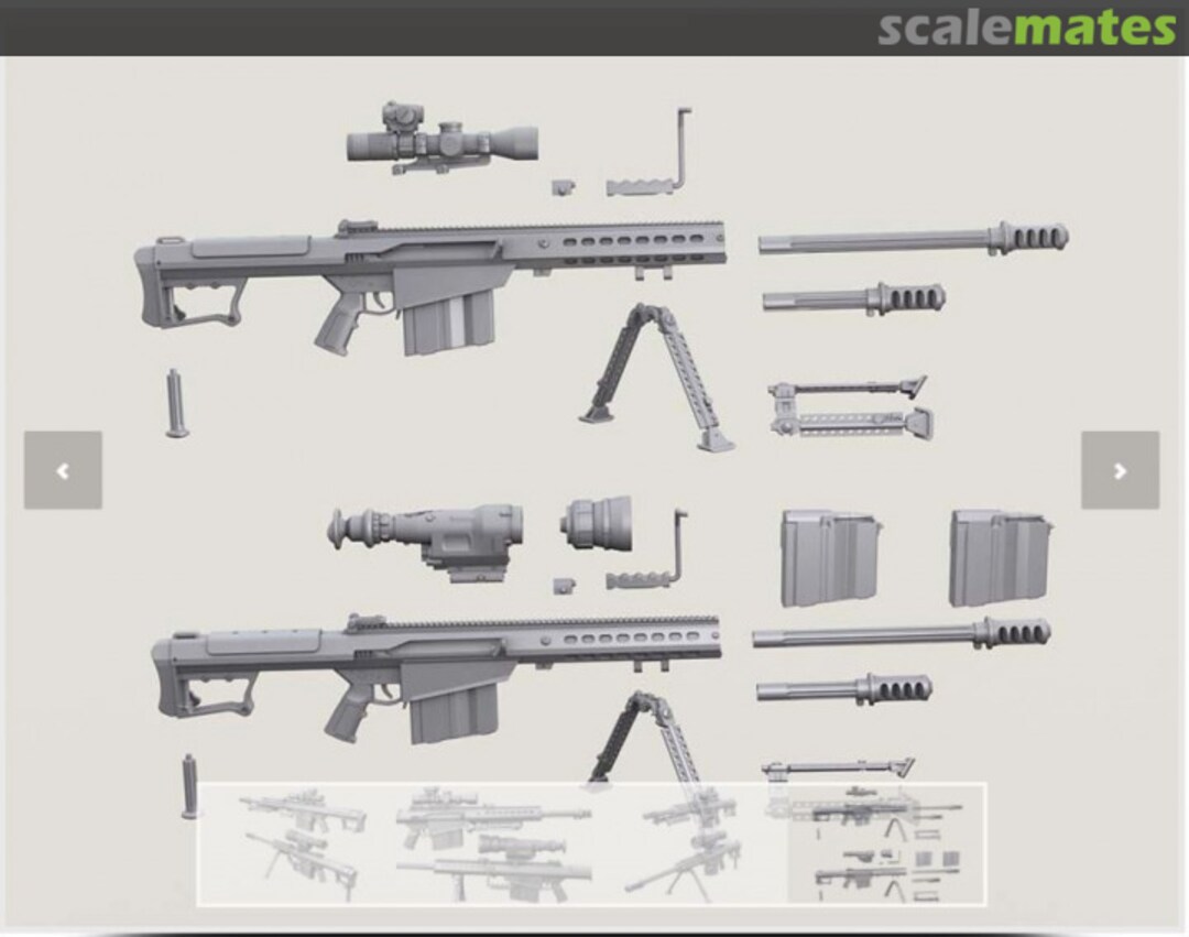 Boxart Barrett M107A1 Sniper Rifle set LF3D077 Legend Productions Boxart Barrett M107A1 Sniper Rifle set LF3D077 Legend Productions