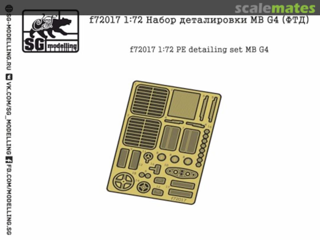 Boxart PE detailing set MB G4 F72017 SG-MODELLING Boxart PE detailing set MB G4 F72017 SG-MODELLING