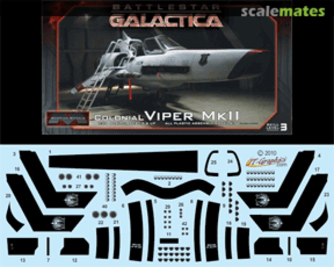 Boxart MK II Viper Stripe Decals - Black JTG-MM01-Bk JT-Graphics Boxart MK II Viper Stripe Decals - Black JTG-MM01-Bk JT-Graphics