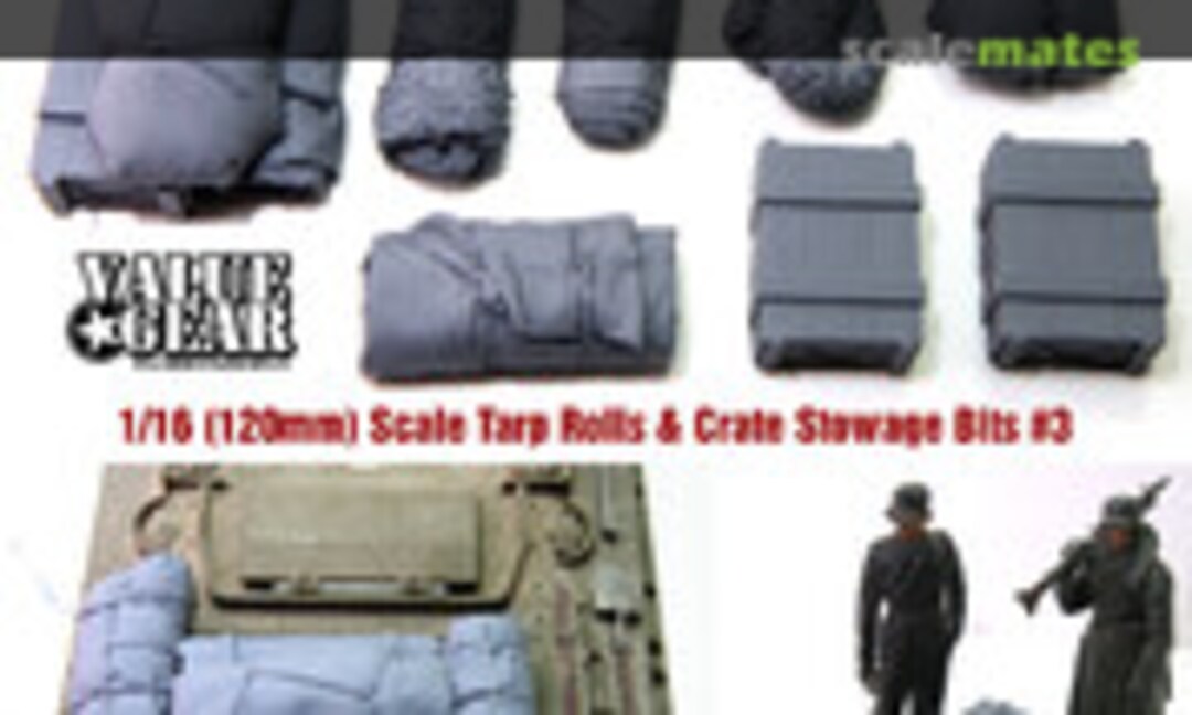 1:16 Tarp Rolls & Crate Stowage Bits #3 (Value Gear 16-UTB-03) 16-UTB-03