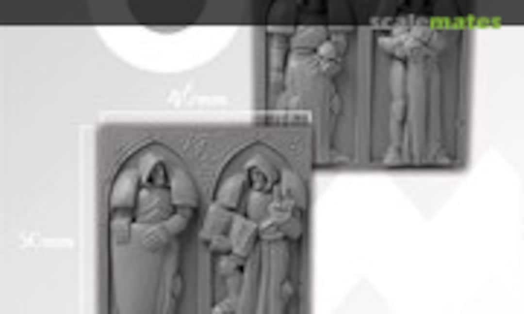 No Knight Reliefs (2 pcs) (Scibor Monsterous Miniatures CPRE0007) CPRE0007