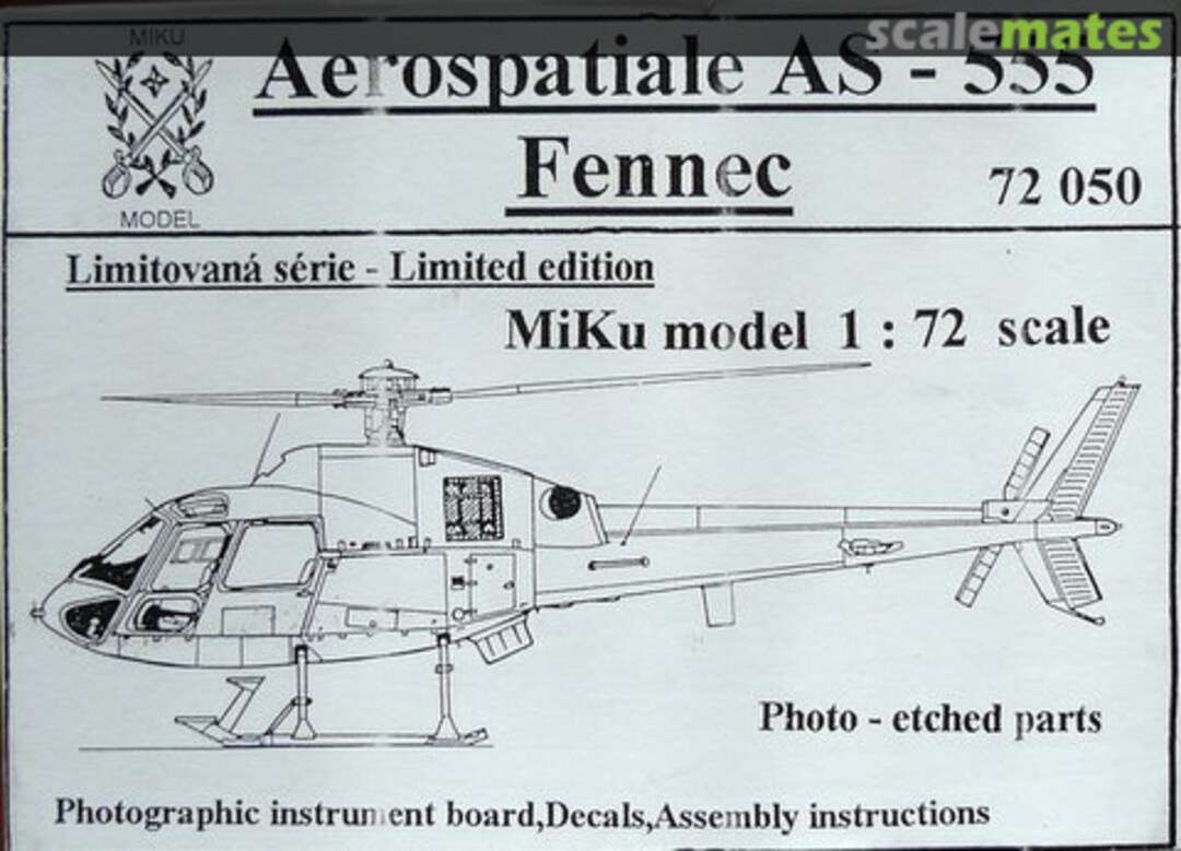 Boxart Aerospatiale AS-555 Fennec 72050 MiKu Boxart Aerospatiale AS-555 Fennec 72050 MiKu