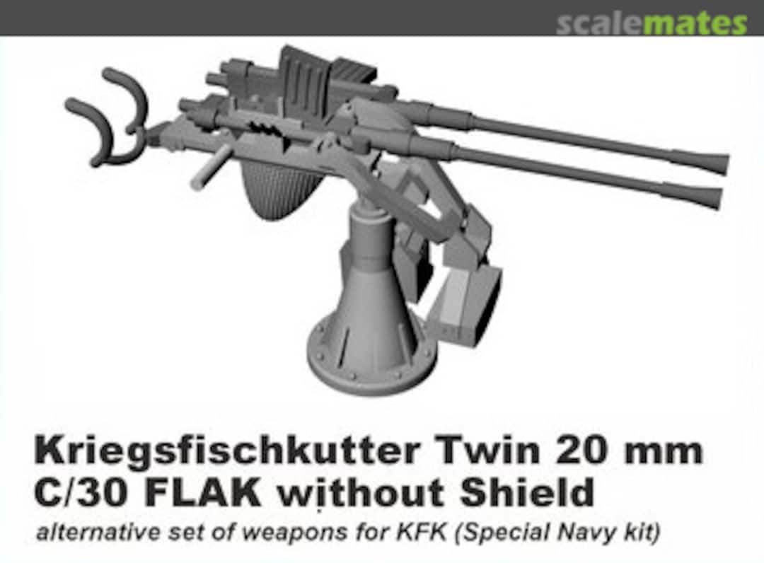Boxart Kriegsfischkutter Twin 20 mm C/30 FLAK without Shield N72048 CMK