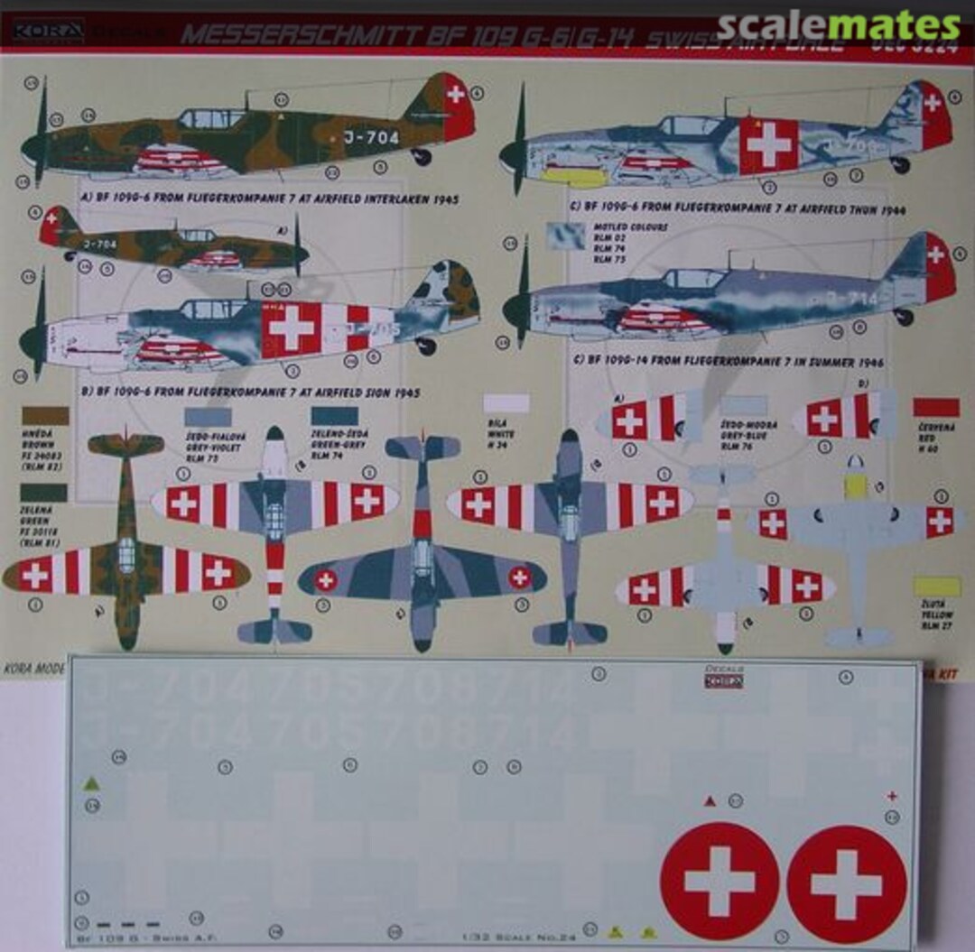 Boxart Messerschmitt Bf-109G-6/G-14 DEC3224 Kora Models Boxart Messerschmitt Bf-109G-6/G-14 DEC3224 Kora Models