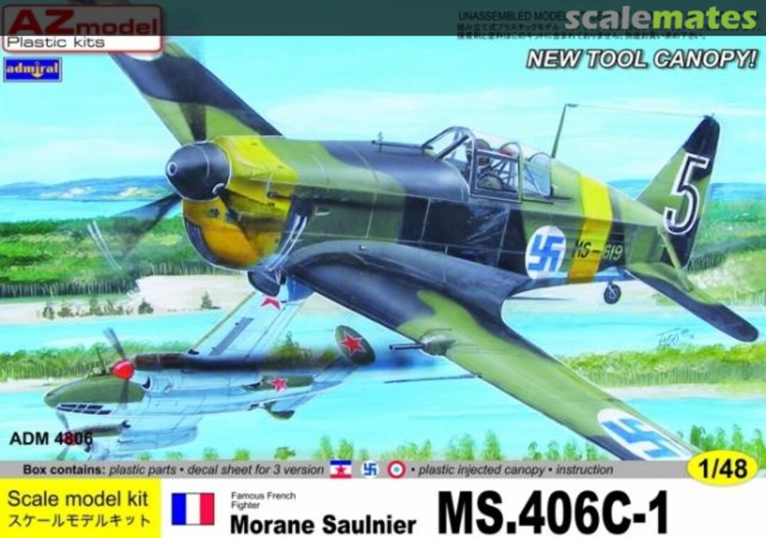 Boxart Morane Saulnier MS.406C-1 ADM4806 Admiral Boxart Morane Saulnier MS.406C-1 ADM4806 Admiral