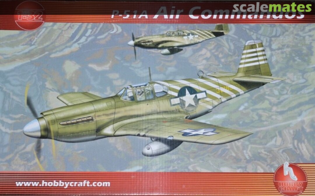 Boxart P-51A Air Commandos HC1712 Hobbycraft Boxart P-51A Air Commandos HC1712 Hobbycraft