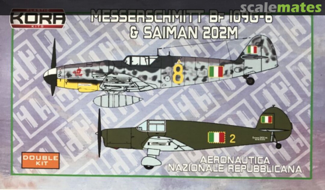 Boxart Messerschmitt Bf 109G-6 & Saiman 202M KPK72096 Kora Models