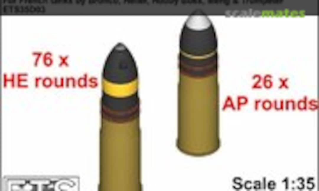 1:35 French 37 mm rounds (ETS35 ETS35D03) ETS35D03