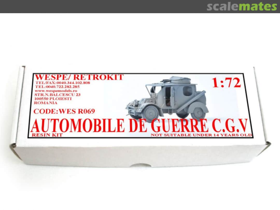 Boxart Automobile De Guerre C.G.V WES 72143 Wespe Models Boxart Automobile De Guerre C.G.V WES 72143 Wespe Models