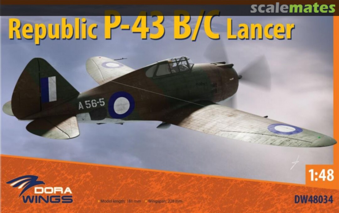 Boxart Republic P-43 B/C Lancer DW48034 Dora Wings Boxart Republic P-43 B/C Lancer DW48034 Dora Wings