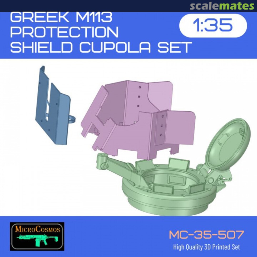 Boxart Greek M113 Protection Shield Cupola Set MC-35-507 3D MicroCosmos Boxart Greek M113 Protection Shield Cupola Set MC-35-507 3D MicroCosmos