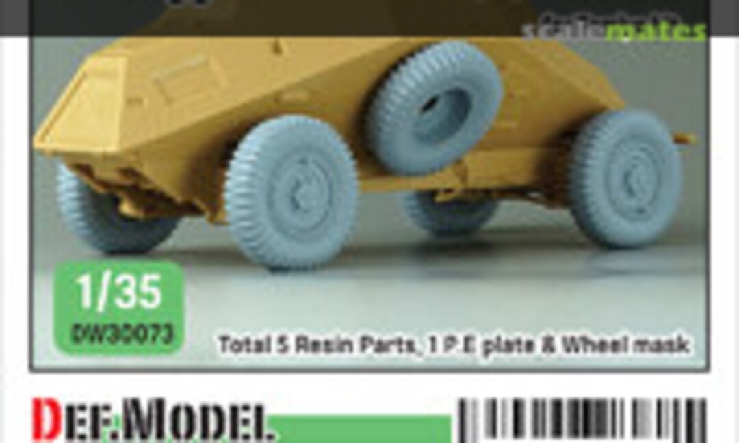 1:35 Sd.kfz 222/223 Sagged wheel set (3) (Def.Model DW30073) DW30073