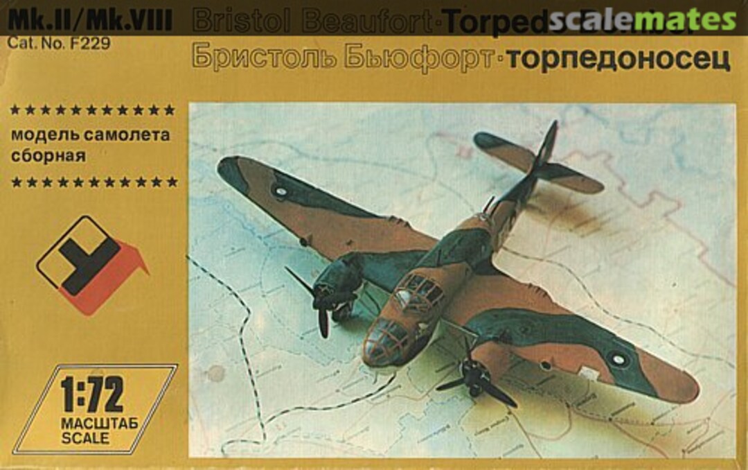 Boxart Bristol Beaufort-Torpedo Bomber F229 Factory "Odessa Toy"