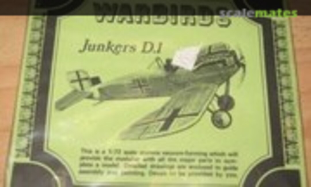 1:72 Junkers D.I (Warbirds by Rareplane )
