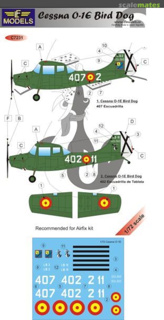 Boxart Cessna O-1E Spain C7231 LF Models