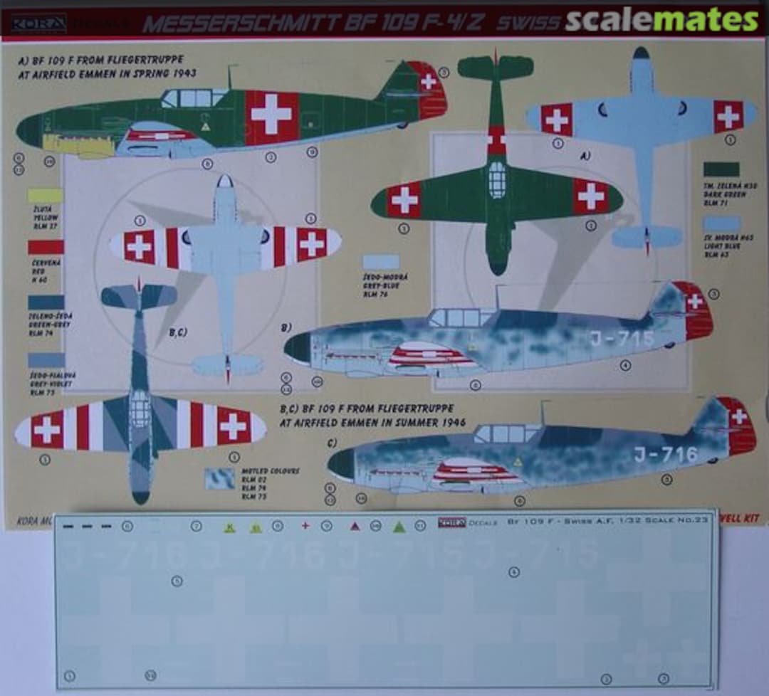Boxart Messerschmitt Bf-109F-4/Z DEC3223 Kora Models Boxart Messerschmitt Bf-109F-4/Z DEC3223 Kora Models