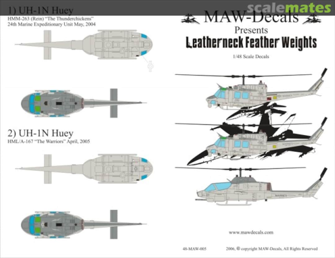 Boxart Leatherneck Featherweights 48-MAW-005 MAW-Decals Boxart Leatherneck Featherweights 48-MAW-005 MAW-Decals
