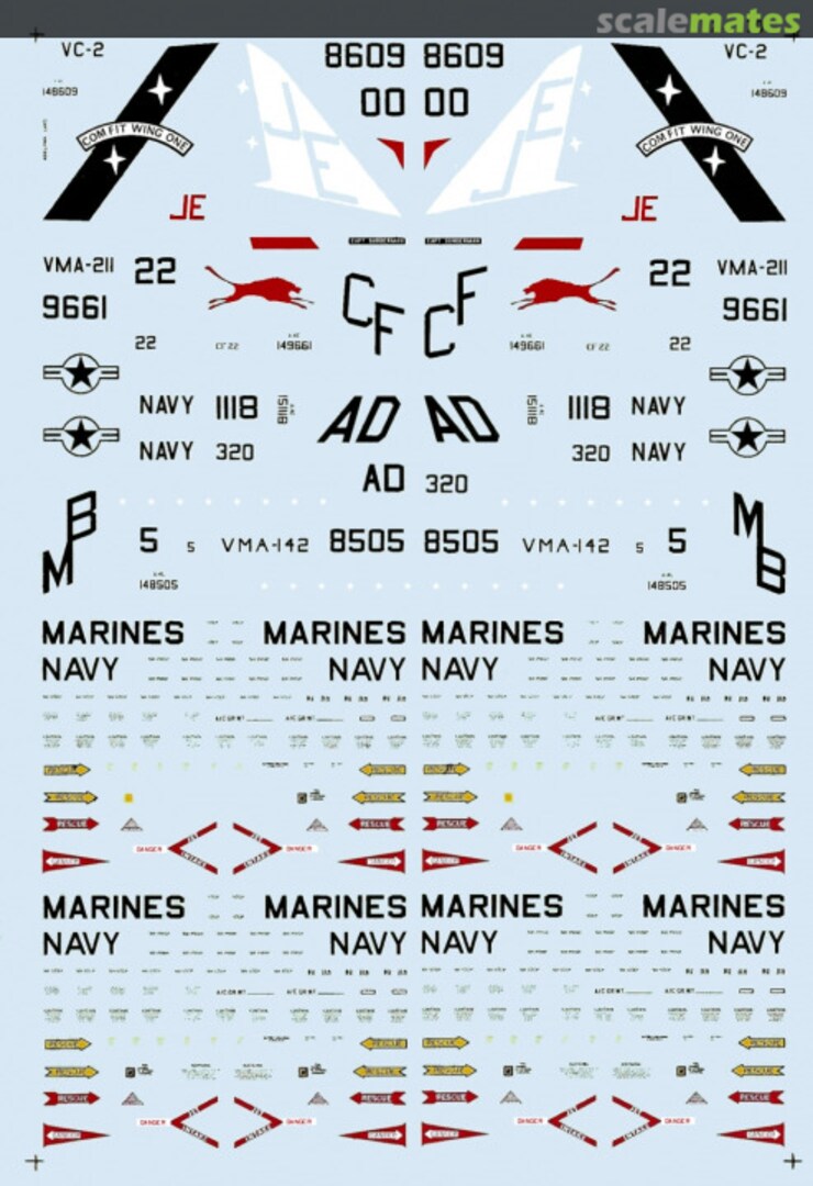 Boxart Navy/Marine Skyhawks 72-170 Microscale Boxart Navy/Marine Skyhawks 72-170 Microscale