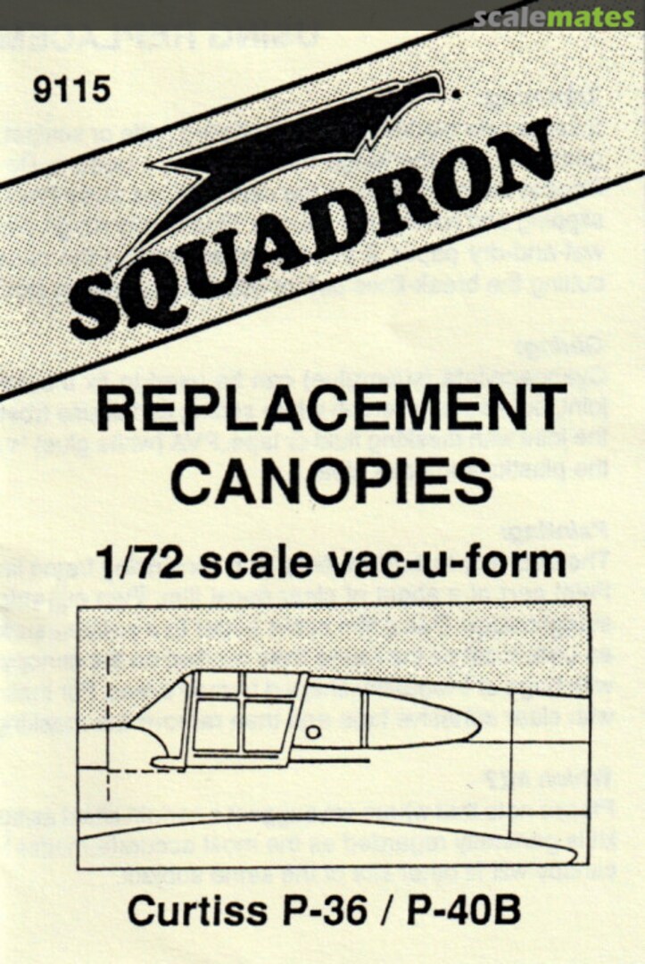 Boxart Curtiss P-36/P-40B 9115 Squadron Boxart Curtiss P-36/P-40B 9115 Squadron