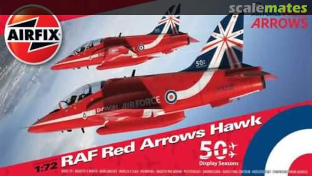 Boxart RAF Red Arrows Hawk A02005B Airfix Boxart RAF Red Arrows Hawk A02005B Airfix