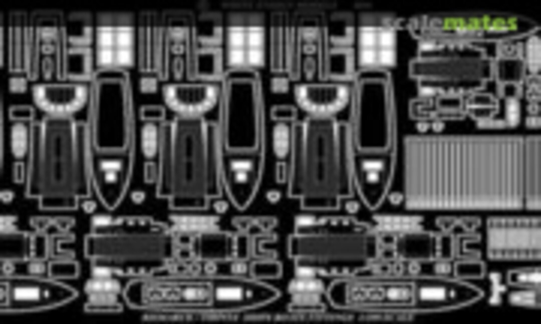 1:200 Bismarck/Tirpitz Boat Fittings (White Ensign Models PE 2012) PE 2012