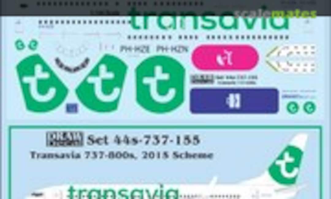 1:144 Transavia 2015 Scheme 737-800s (Draw Decal 44-737-155) 44-737-155