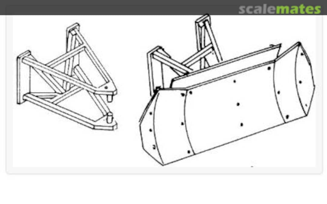 Boxart Snowplow with bracket 4369 Weinert Modellbau