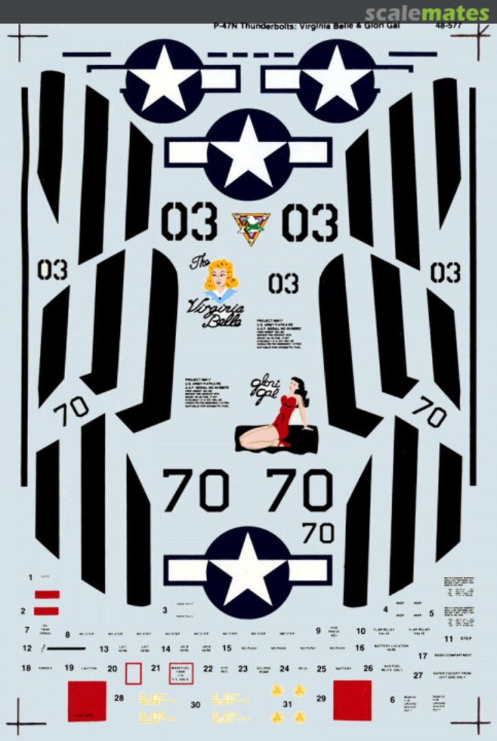 Boxart P-47N Thunderbolts 48-577 SuperScale International Boxart P-47N Thunderbolts 48-577 SuperScale International