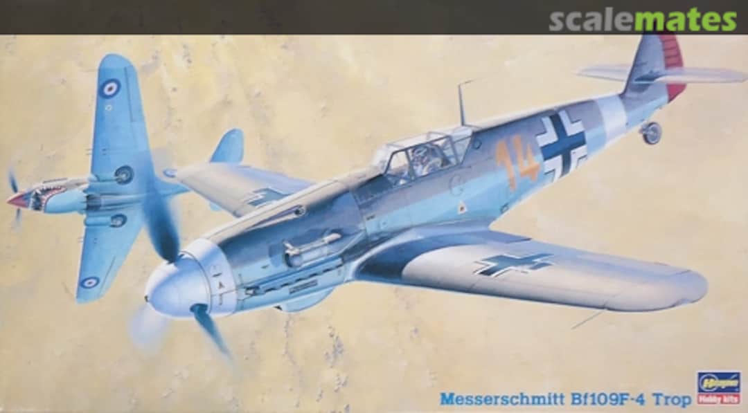 Boxart Messerschmitt Bf109F-4 Trop 09128 Hasegawa Boxart Messerschmitt Bf109F-4 Trop 09128 Hasegawa