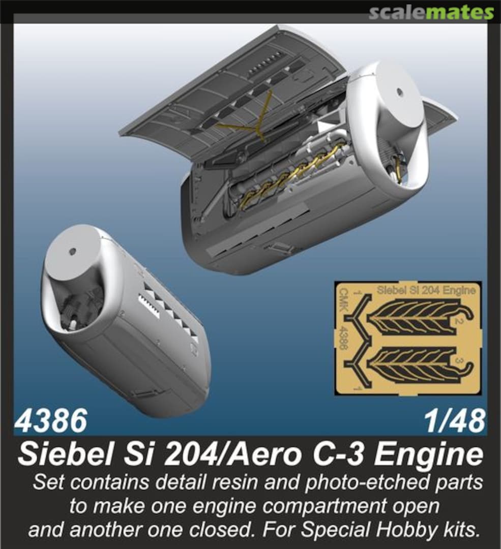Boxart Siebel Si 204/Aero C-3 Engine 4386 CMK