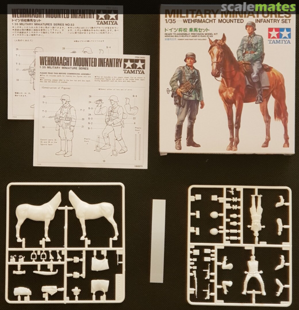 Contents Wehrmacht Mounted Infantry Set MM153 Tamiya Contents Wehrmacht Mounted Infantry Set MM153 Tamiya