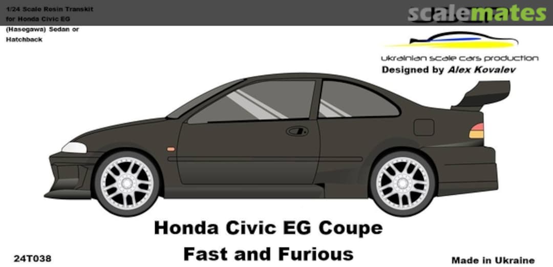 Boxart Honda Civic EG Coupe, Fast & Furious 24T038 USCP Boxart Honda Civic EG Coupe, Fast & Furious 24T038 USCP