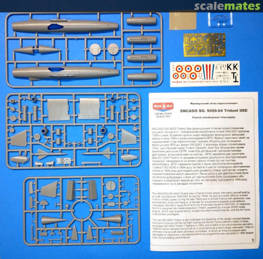 Contents SNCASO SO.9050 "Trident II" 72-019 MikroMir Contents SNCASO SO.9050 "Trident II" 72-019 MikroMir
