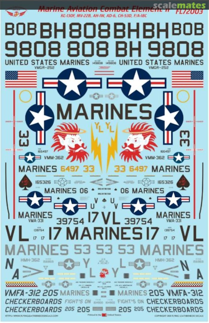Boxart Marine Aviation Combat Element II FL72003 Flying Leathernecks Boxart Marine Aviation Combat Element II FL72003 Flying Leathernecks