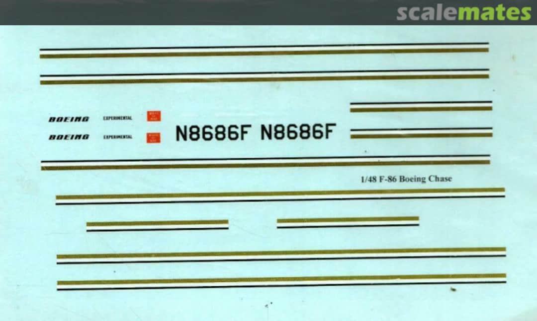 Boxart Boeing F-86F/Mk.5 Chase Plane - Sabre ver.1 F-86F_48_No1 Red Pegasus Decals Boxart Boeing F-86F/Mk.5 Chase Plane - Sabre ver.1 F-86F_48_No1 Red Pegasus Decals
