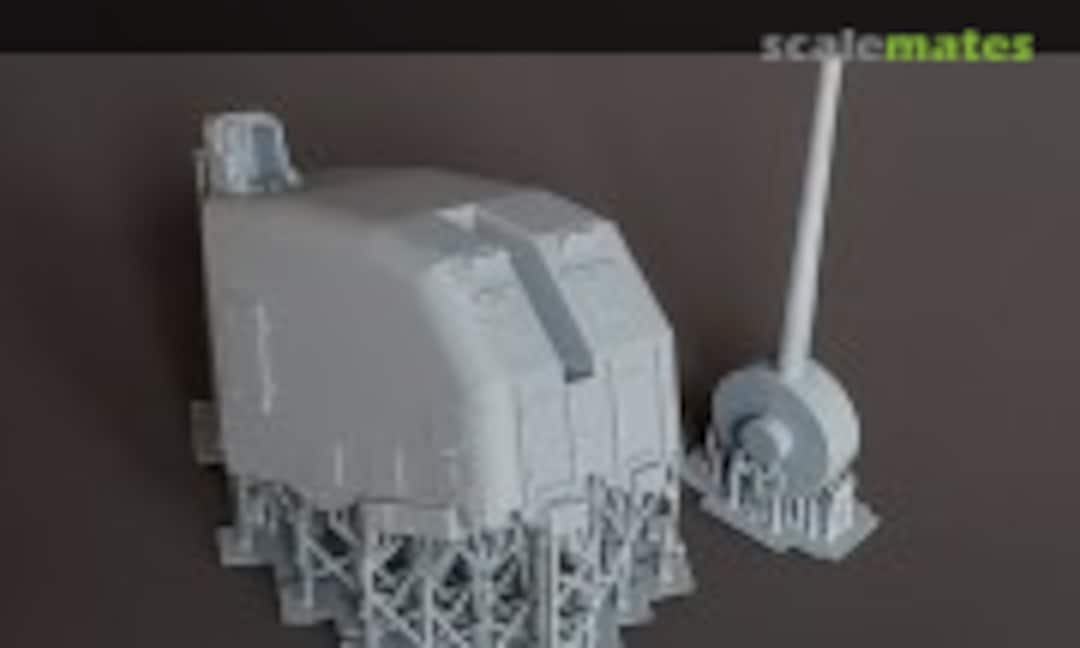 1:72 "Round Bridge" Fletcher-class 5"/38 cal. Mk.30 "Double Knuckle" Mount (Turret) (Model Monkey 72-Mk30 2-knuckle early) 72-Mk30 2-knuckle early