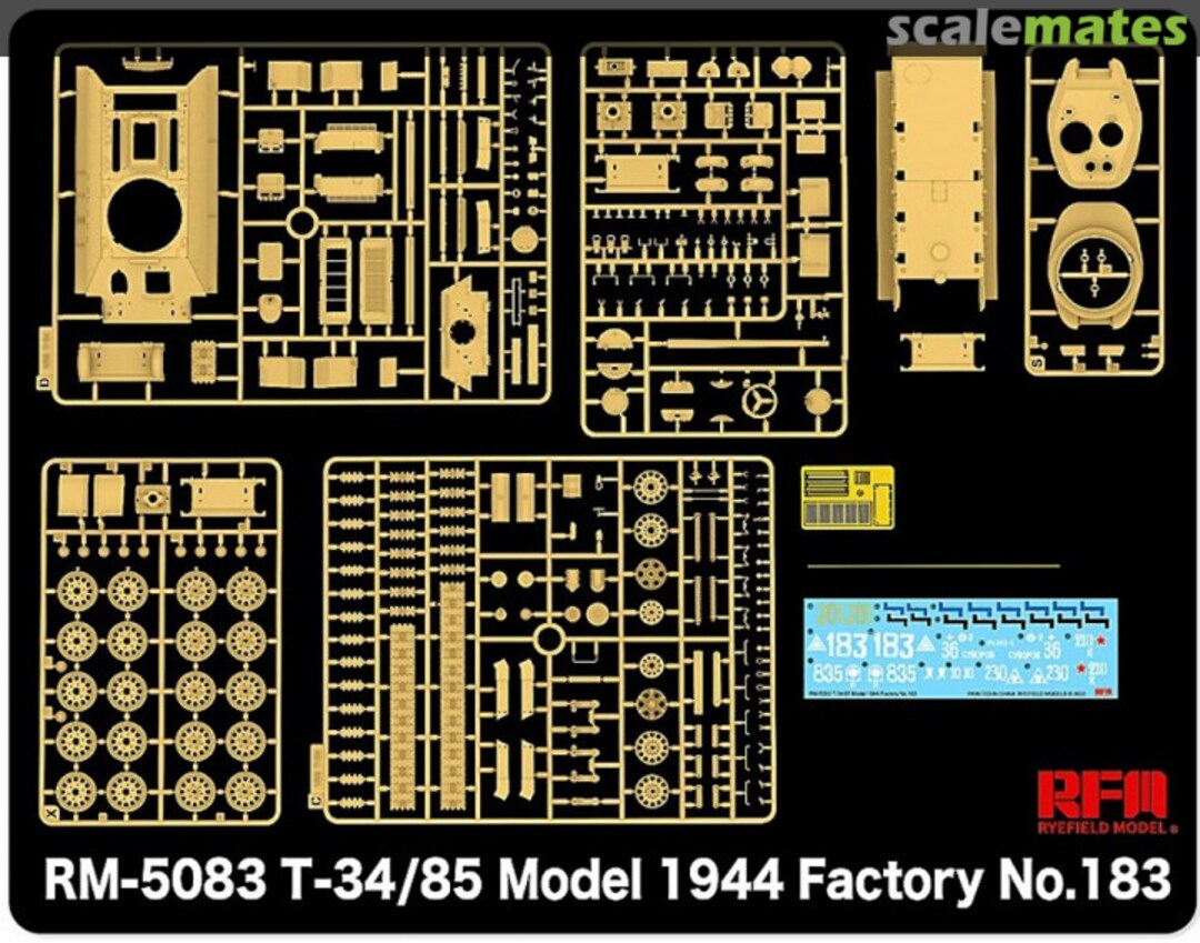 Contents T-34/85 Model 1944 Factory No. 183 RM-5083 Rye Field Model Contents T-34/85 Model 1944 Factory No. 183 RM-5083 Rye Field Model