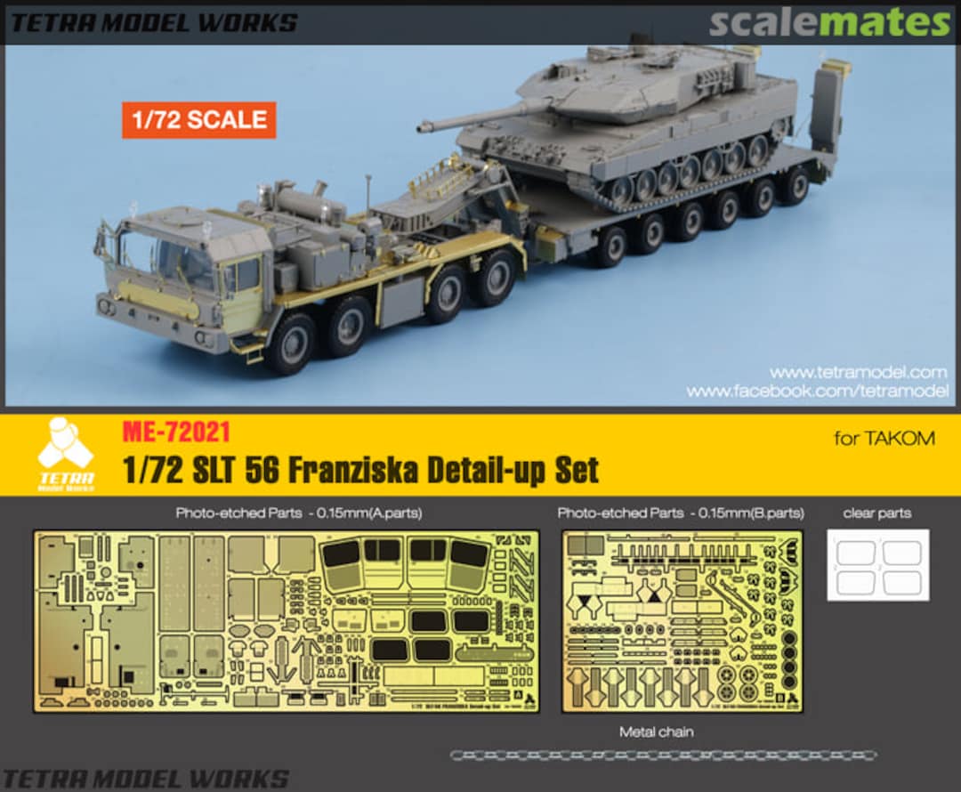 Boxart SLT 56 Franziska Detail-Up Set ME-72021 Tetra Model Works