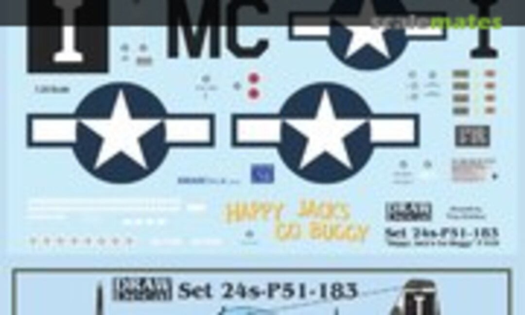 1:24 “Happy Jack’s Go Buggy” P-51D (Draw Decal 24-P51-183) 24-P51-183