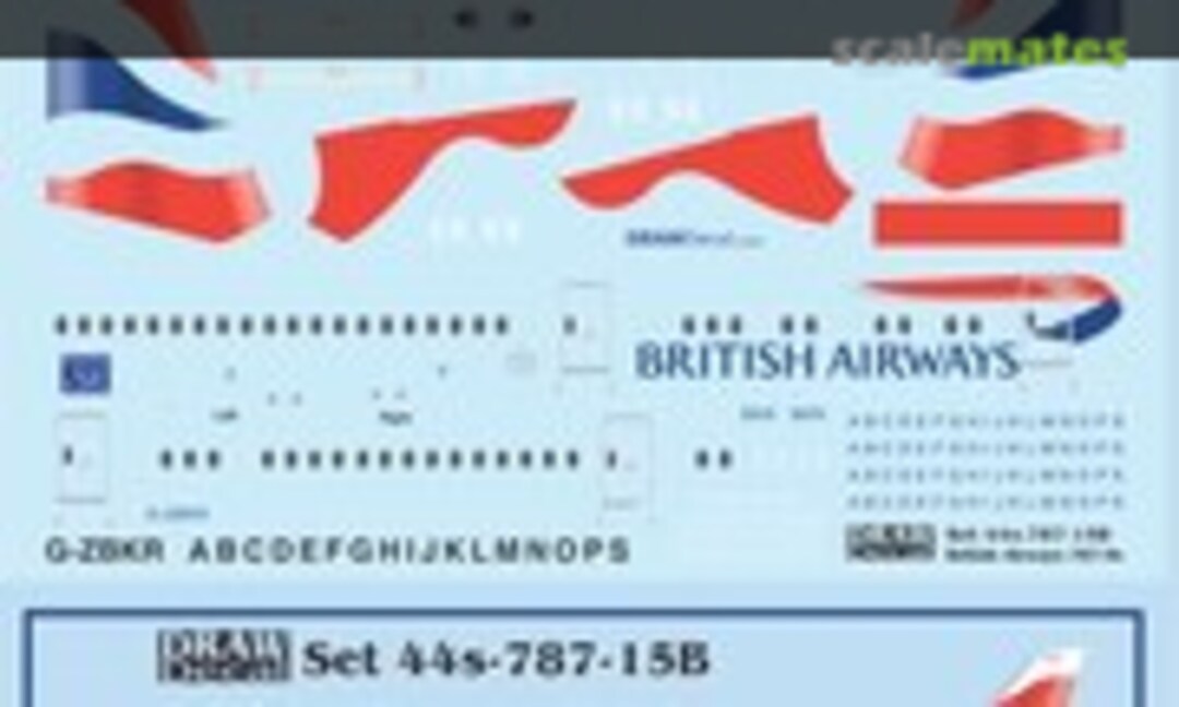 1:144 British Airways 787-9 Dreamliners (Draw Decal 44-787-15B) 44-787-15B