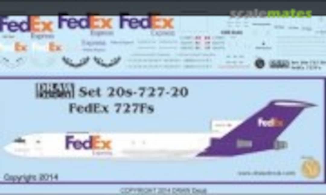 1:200 FedEx 727Fs (Draw Decal 20-727-20) 20-727-20